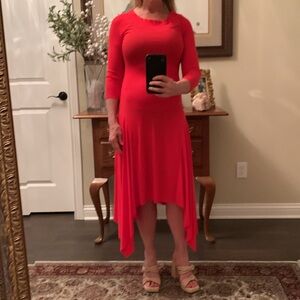 BCBG MAXAZRIA Reb Berry mis length dress